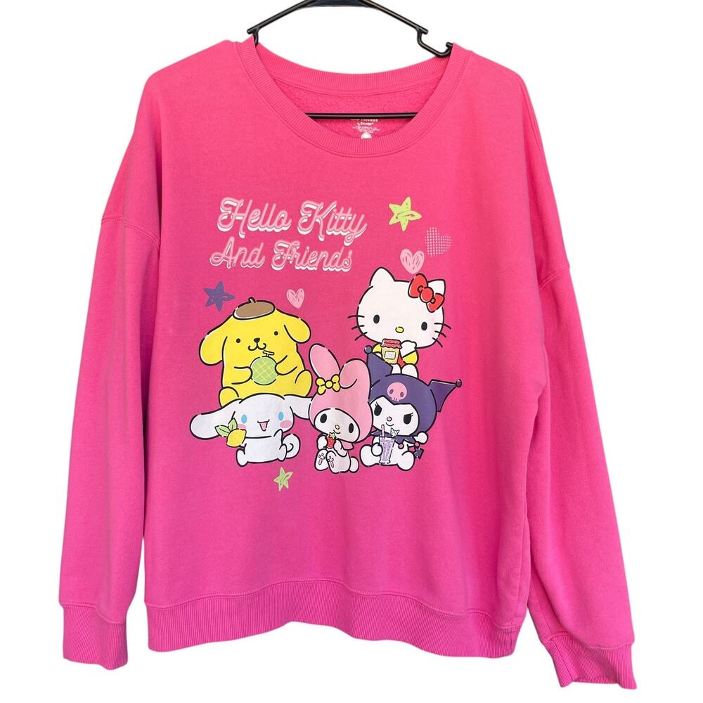 Hello Kitty And Friends Sweatshirt Womens‎ Large Sanrio Crewneck Pullover 2024